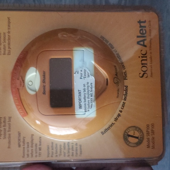 SONIC BOOM Portable Vibrating Alarm Clock- Brand New - Powerful bed shaker - Picture 3 of 6